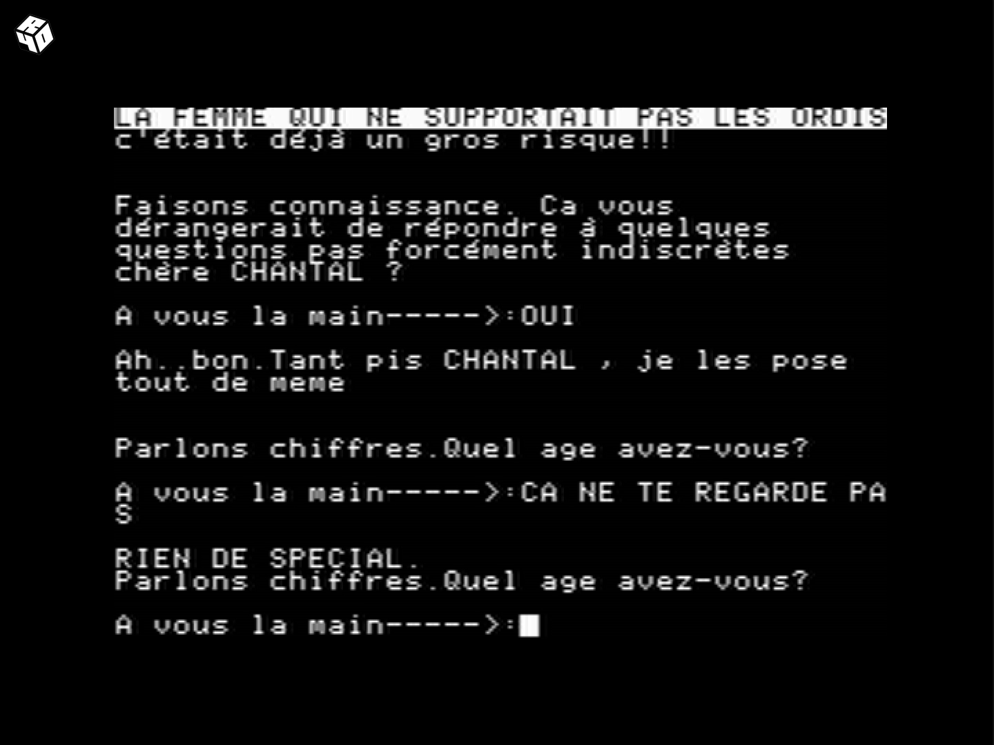 Notre ordinateur est bien curieux