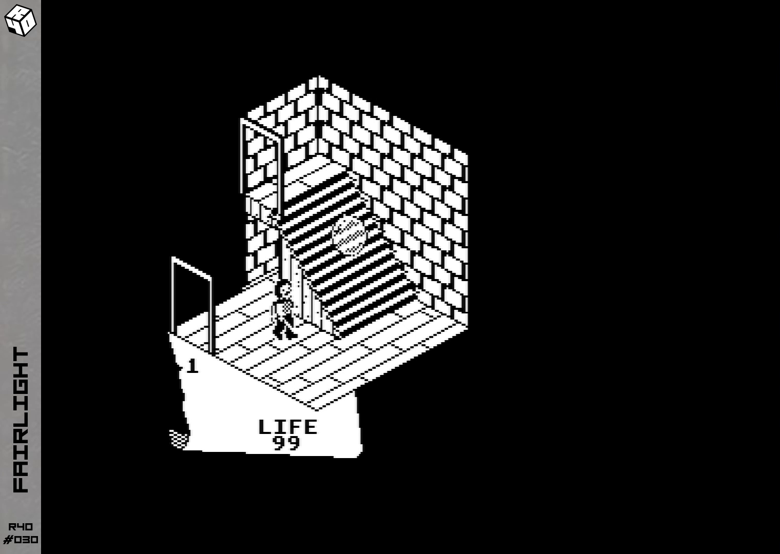 Un ennemi bloque l'escalier