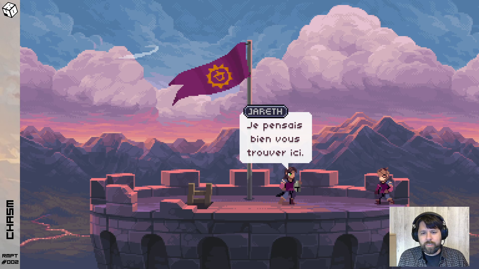 Le château fait office de zone didacticiel